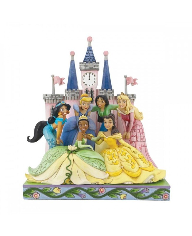 Figura decorativa eneso disney princesas en castillo