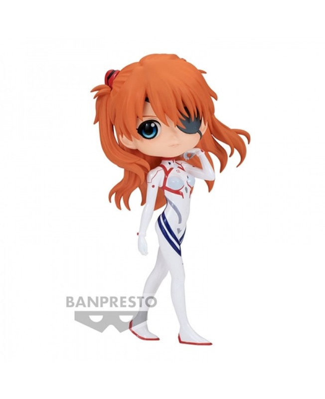 Figura banpresto q posket evangelion : 3.0+1.0 plugsuit style asuka shikinami langley ver.b 14cm