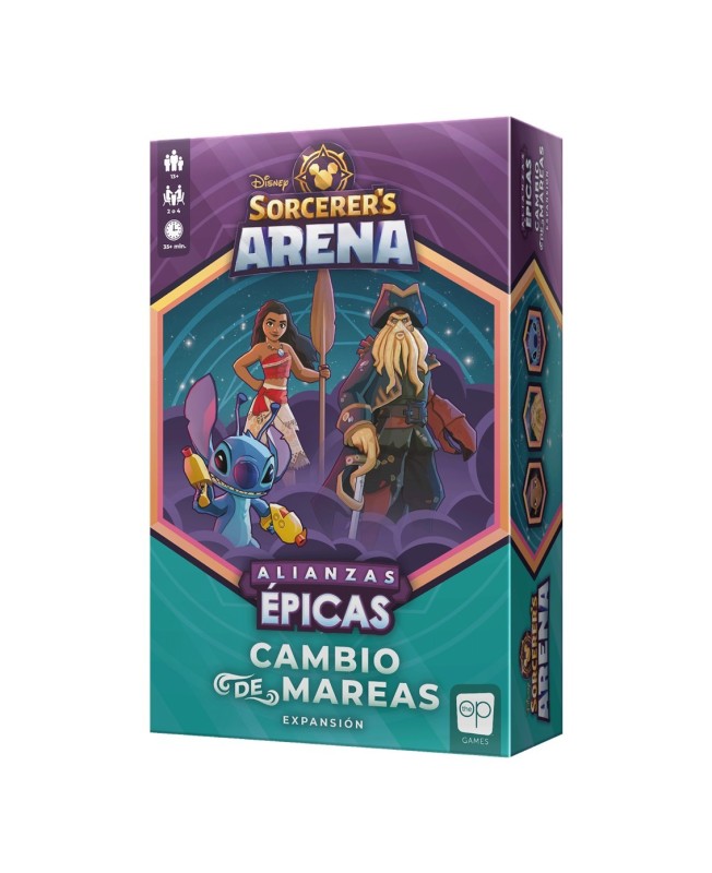 Juego de mesa disney sorcerer arena cambio de mareas expansion edad recomendada 13 años