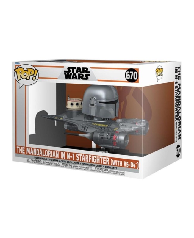 Funko pop rides mandalorian mandaloriano & n - 1 starfighter 76549