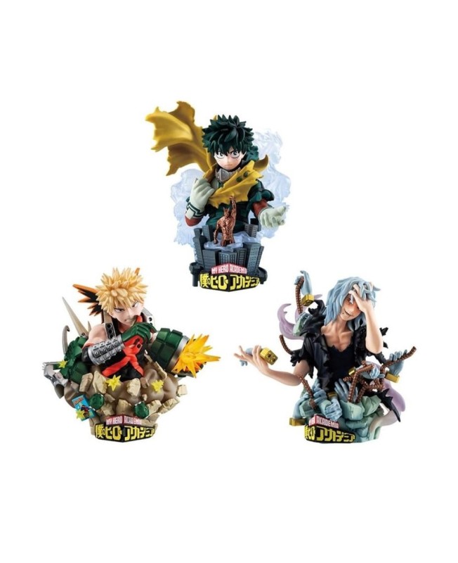 Pack 3 figuras megahouse petitrama ex series 3 my hero academia type - decision