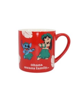 Taza half moon bay disney lilo & stitch ohana means family 310 ml