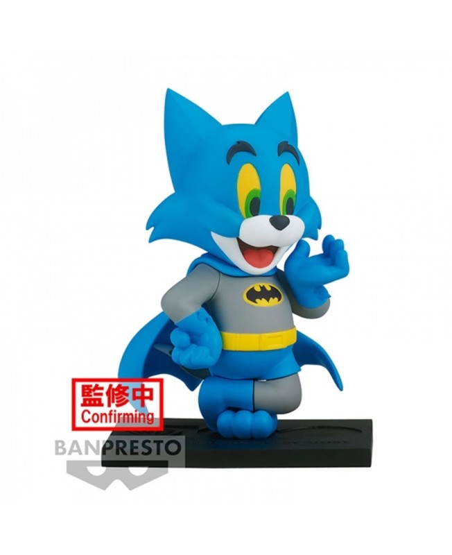 Figura banpresto tom & jerry figure collection 100th anniversary tom de batman 8cm