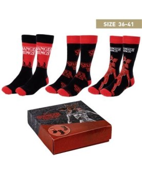 Pack calcetines 3 piezas stranger things talla 36 -  41