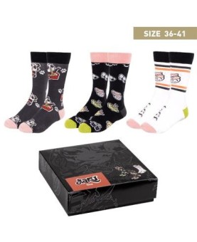 Pack calcetines 3 piezas otaku talla 36 -  41