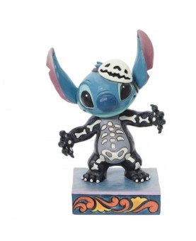 Figura enesco disney stitch traje de esqueleto