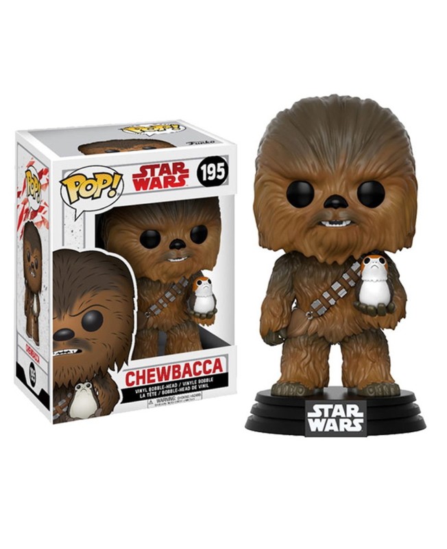 Funko pop star wars e8 the last jedi chewbacca con porg 14748 - px - 1vw