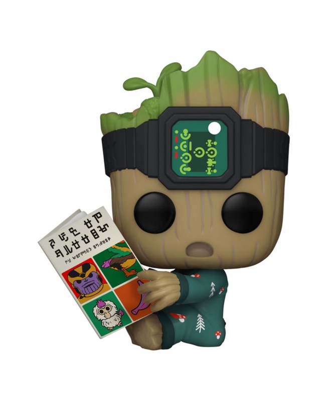 Funko pop marvel guardianes de la galaxia groot en pijama con libro 70651