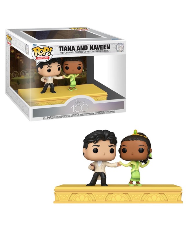 Funko pop moment pack de 2 disney 100 aniversario tiana & naveen 67976