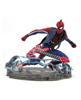 Figura diamond select toys marvel gallery spider - punk diorama