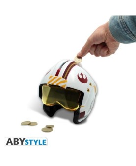 Figura hucha abystyle star wars casco piloto x - wing