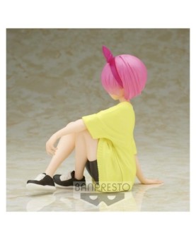 Figura banpresto re: zero starting life in another world relax time ram training style