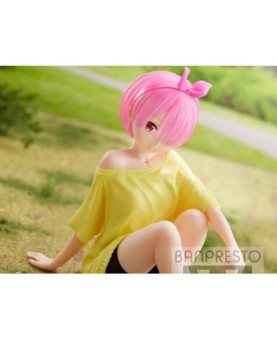 Figura banpresto re: zero starting life in another world relax time ram training style