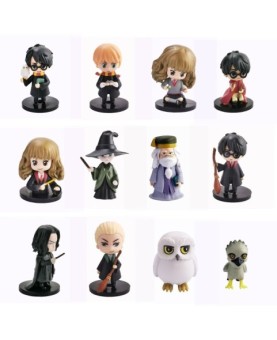 Figuras harry potter s2 set 12 topper deluxe 5cm aleatorio