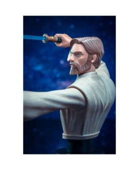 Figura busto diamond select toys star wars the clone wars obi wan 1 - 7 escala 15 cm resina