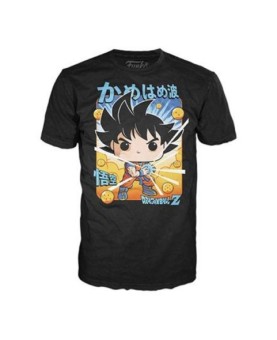 Pop & tee dragon ball z goku kamehameha funko + camiseta talla l ut - 56667l