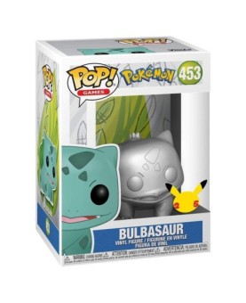 Funko pop jumbo pokemon s6 bulbasaur plateado efecto metalico 10" edicion especial exclusivo 59874