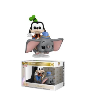 Funko pop ride supdlx disney world 50th aniversario goofy volando con dumbo 50571