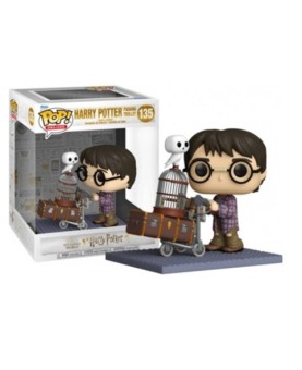 Funko pop deluxe harry potter harry empujando el carro con hedwig 57360