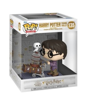 Funko pop deluxe harry potter harry empujando el carro con hedwig 57360