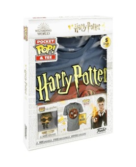 Pop & tee harry potter funko + camiseta trio talla m