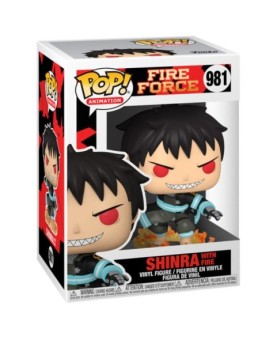 Funko pop animacion fire force shinra con fuego 56159