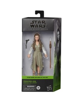 Figura hasbro princess leia ewok village  return of the jedi black series