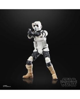 Figura hasbro the black series 40th anniversary of star wars: return of the jedi -  biker scout