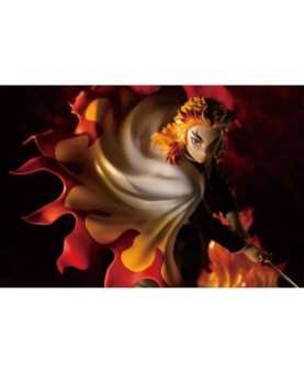 Figura kotobukiya demon slayer kimetsu no yaiba kyojuro rengoku bonus edition