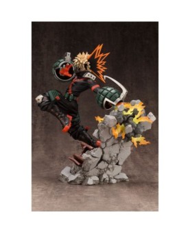 Figura kotobukiya my hero academia artfxj katsuki bakugo ver 2 bonus edition pvc escala 1 - 8 26 cm