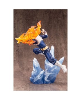 Figura kotobukiya my hero academia artfxj shoto todoroki ver 2 bonus edition pvc escala 1 - 8 26 cm