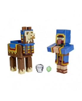 Pack 2 figuras mattel minecraft surtido