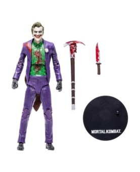 Figura mcfarlane toys mortal kombat 11 the joker -  bloody