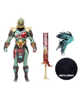 Figura mcfarlane toys mortal kombat kotal kahn (sangriento)