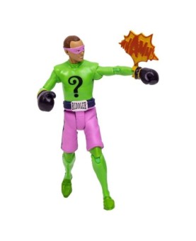 Figura mcfarlane toys dc retro batman 66 the riddler con guantes de boxeo