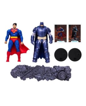 Pack 2 figuras mcfarlane toys collector multipack superman vs. armored batman