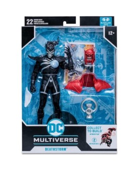 Figura mcfarlane toys dc comics multiverse build a deathstorm blackest night