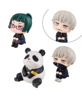 Pack 3 figuras megahouse look up jujutsu kaisen maki toge panda gift set