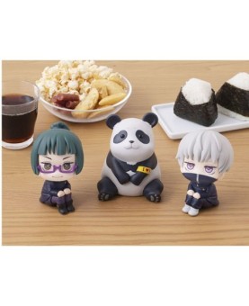 Pack 3 figuras megahouse look up jujutsu kaisen maki toge panda gift set