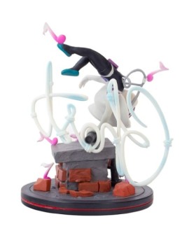 Figura diorama quantum mechanix marvel spiderman spider - verse ghost spider