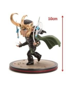 Figura quantum mechanix marvel thor ragnarok loki diorama