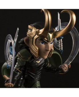 Figura quantum mechanix marvel thor ragnarok loki diorama