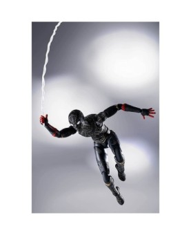 Figura tamashii nations marvel spider - man no way home spider - man traje negro & dorado sh figuarts