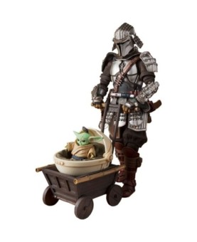 Figura tamashii nations the mandalorian star wars edicion exclusiva mandaloriano ronin & grogu meisho movie realization