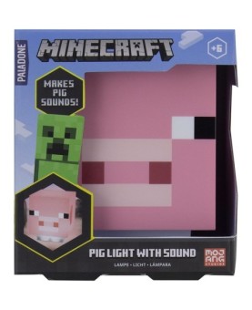 Lámpara paladone minecraft cerdito musica incorporada