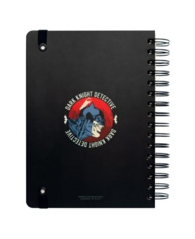 Cuaderno a5 tapa forrada dc comics batman