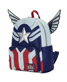 Mini mochila loungefly marvel falcon capitán américa cosplay