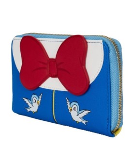 Cartera loungefly disney blancanieves cosplay bow zip around wallet