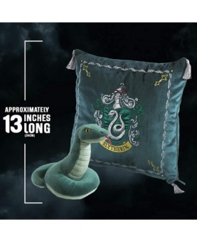 Peluche pack the noble collection harry potter serpiente mascota slytherin + cojin slytherin