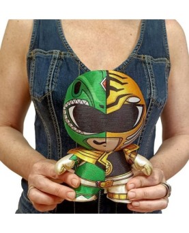 Peluche dznr power rangers verde - blanco